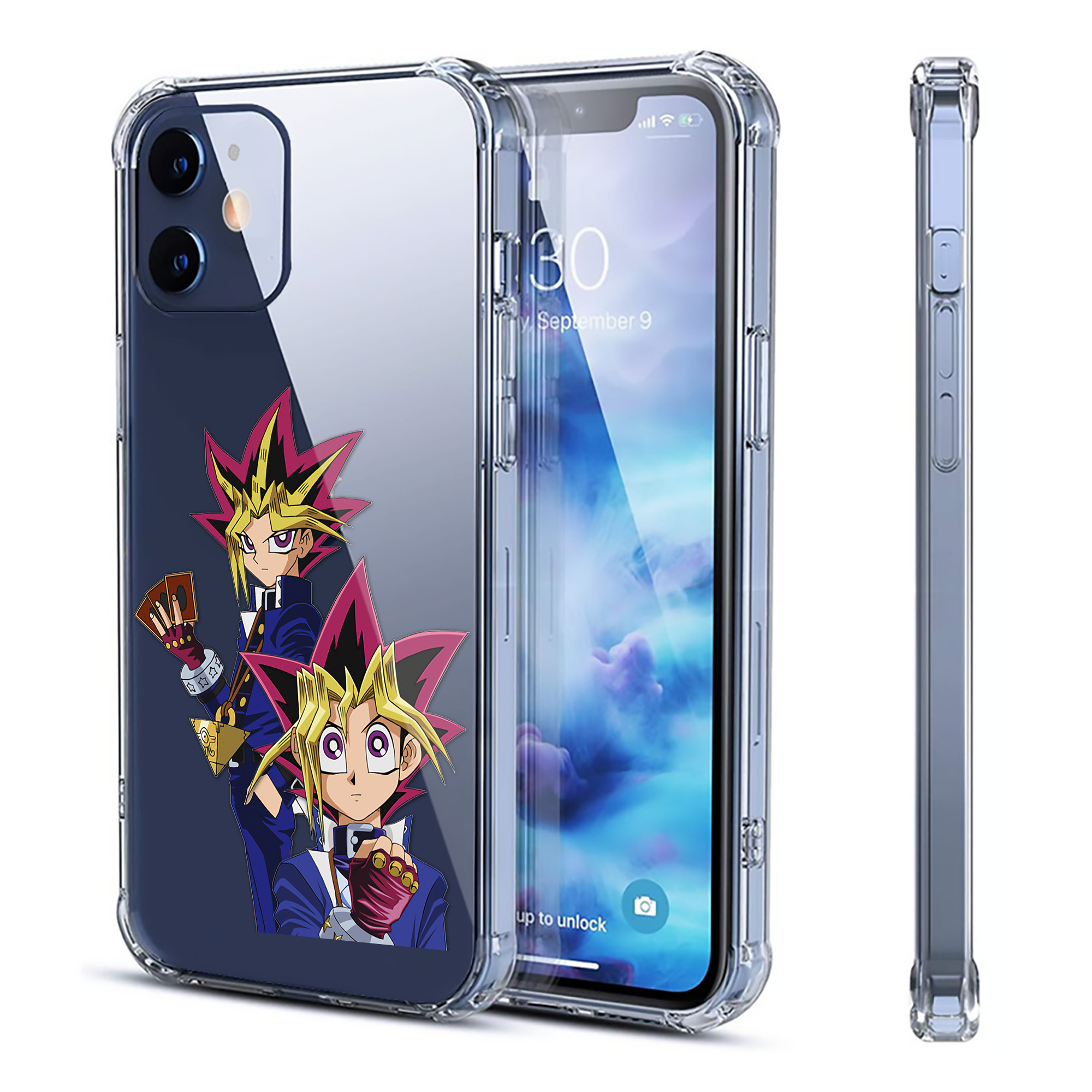 （画像用） 遊☆戯☆王 Yu-Gi-Oh! 【iPhone 12シリーズ対応】透明スマホケース（クリアソフトケース）